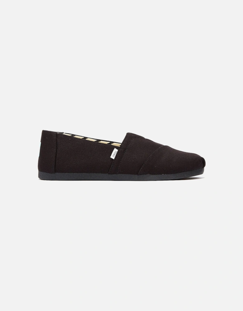 Alpargata Cotton Canvas Mens Black / Black Espadrilles