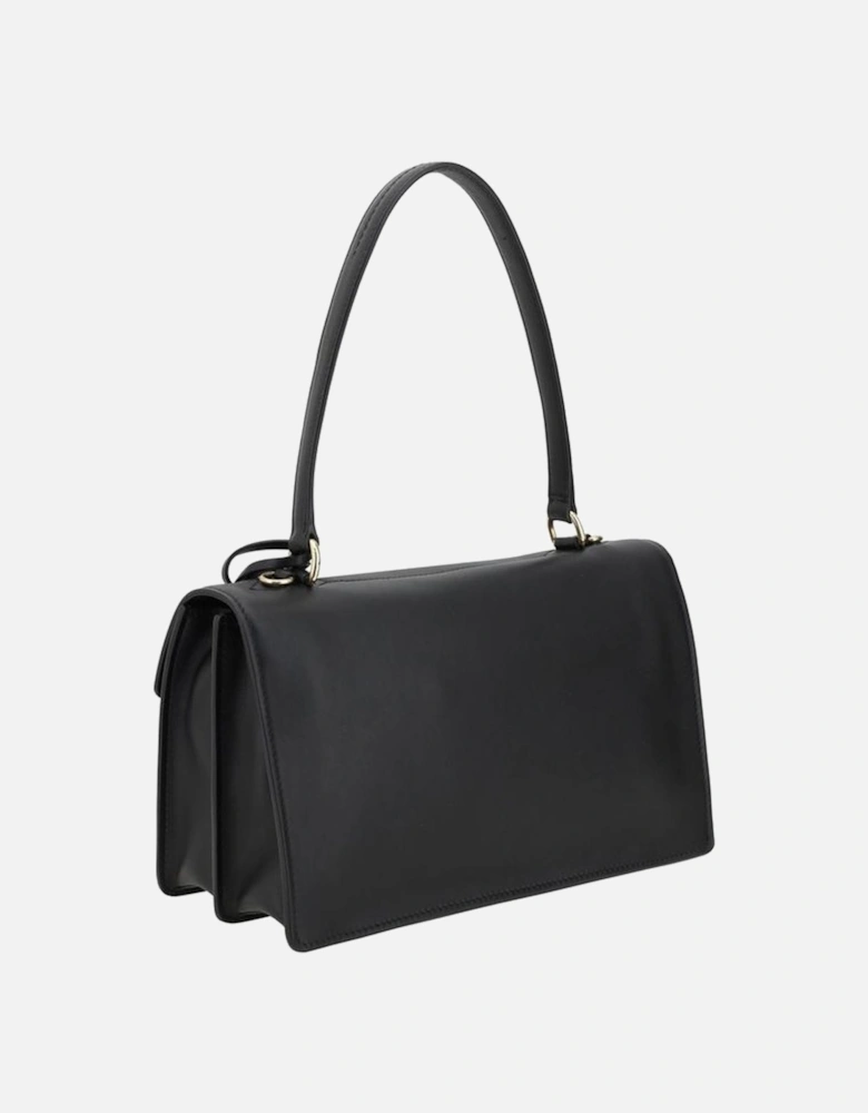 Elegant and Versatile Shoulder Bag with Snap Closure Women - Black