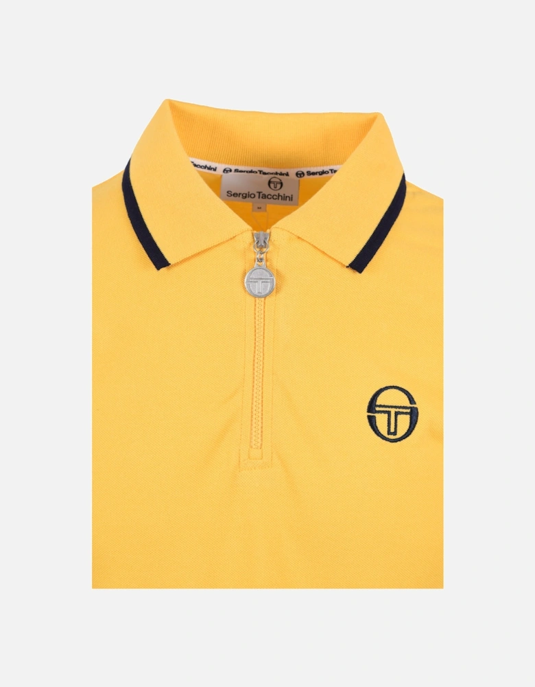 New Iceberg Zip Polo Yellow