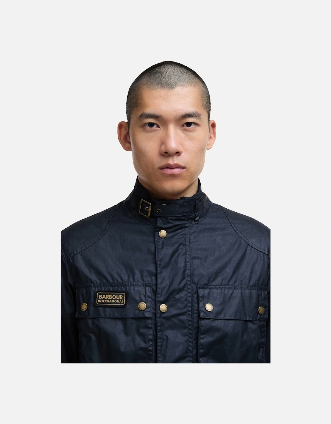 Merton Wax Jacket Navy