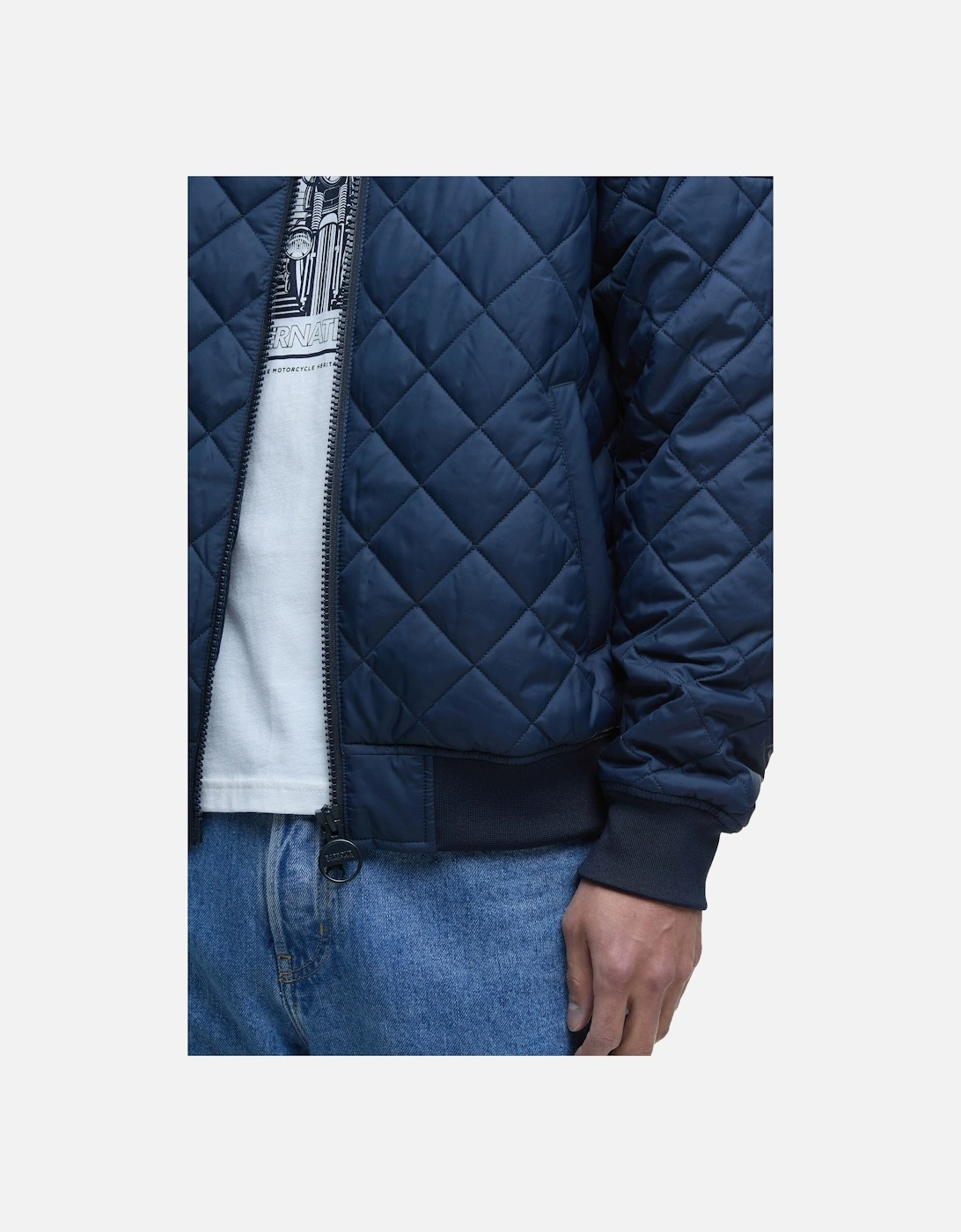 Harfell Quilted Jacket Navy