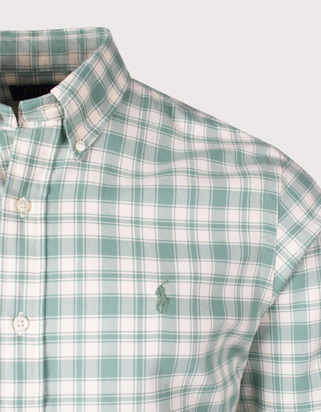 Custom Fit Plaid Oxford Shirt