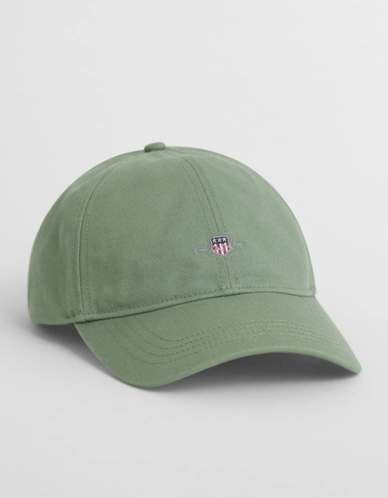 Organic Cotton Twill Baseball Cap, Kamalata Green