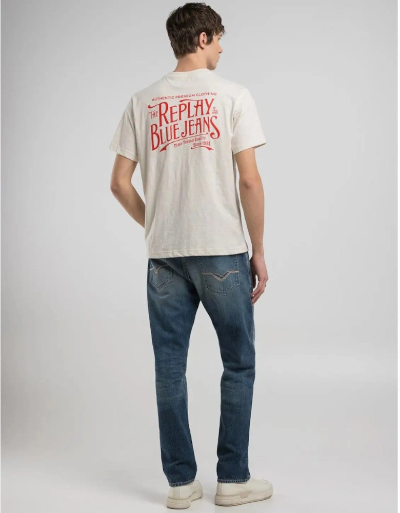 Blue Jeans T-Shirt 412 Butter white