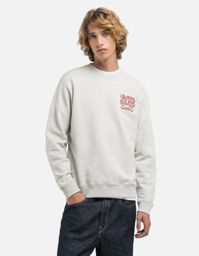 Blue Jeans Sweatshirt M06 Light Grey