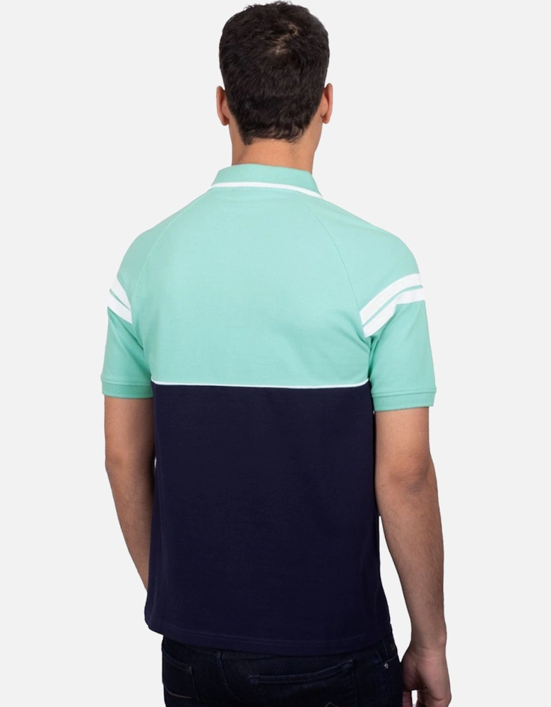 Cambio Polo Shirt Pool Blue/Maritime Blue/White