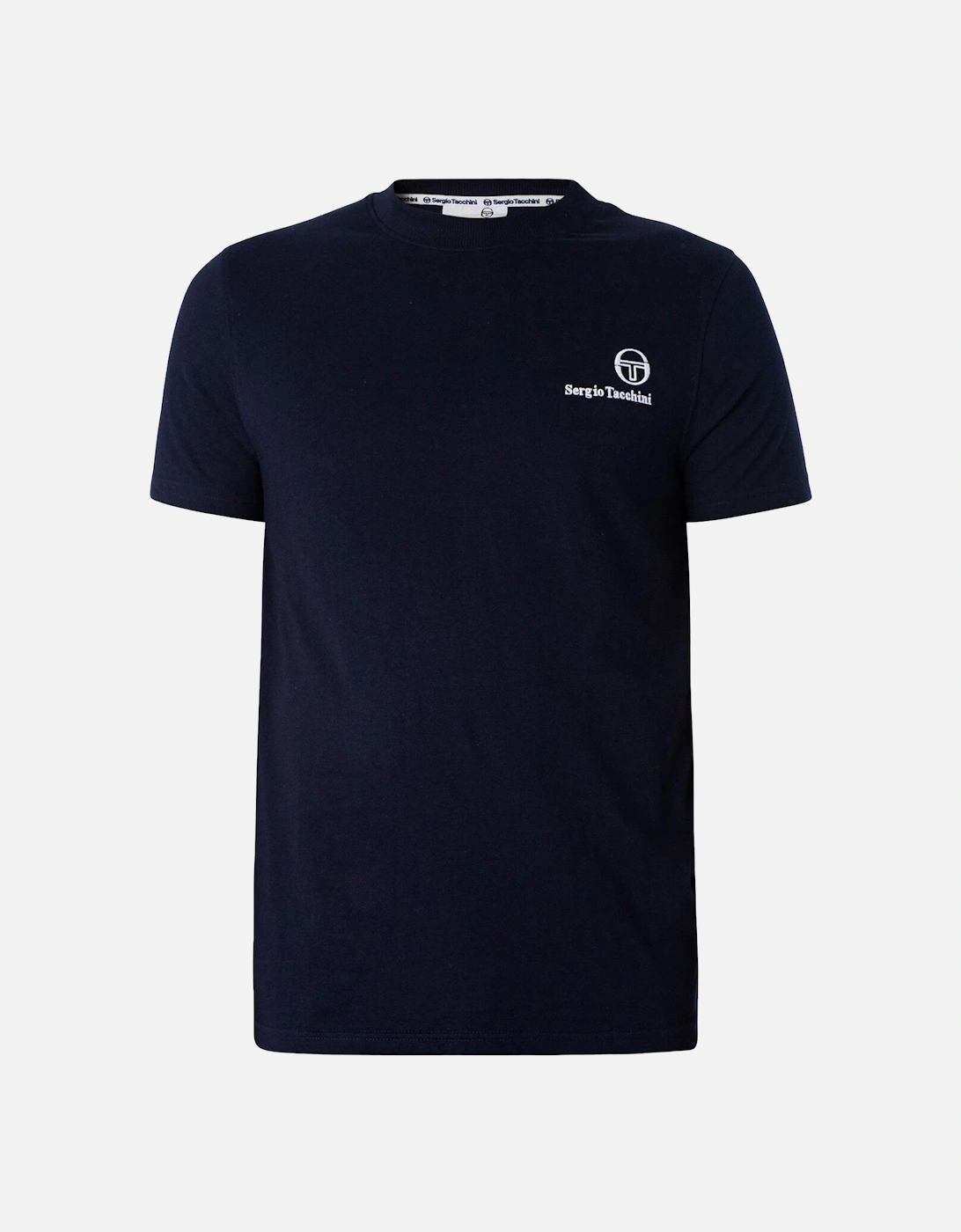 Sergio Tacchini Men's Black Felton T-Shirt Maritime Blue  42 Xl