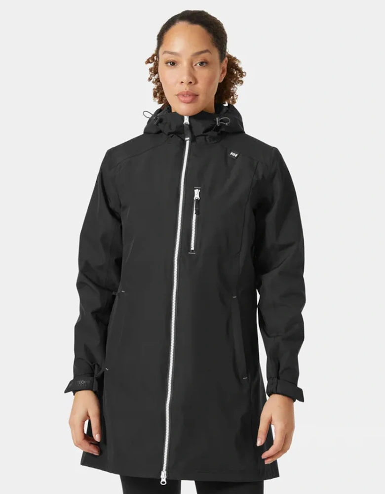 Women's Long Belfast Jacket Black