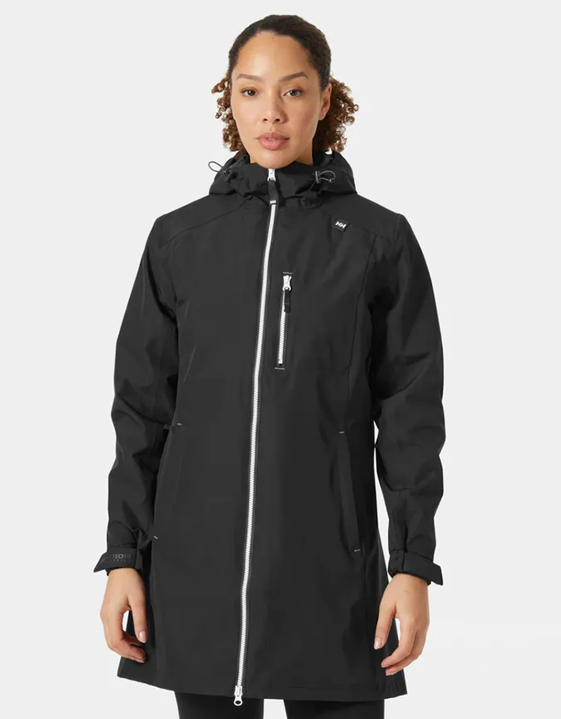 Women's Long Belfast Jacket Black, 8 of 7