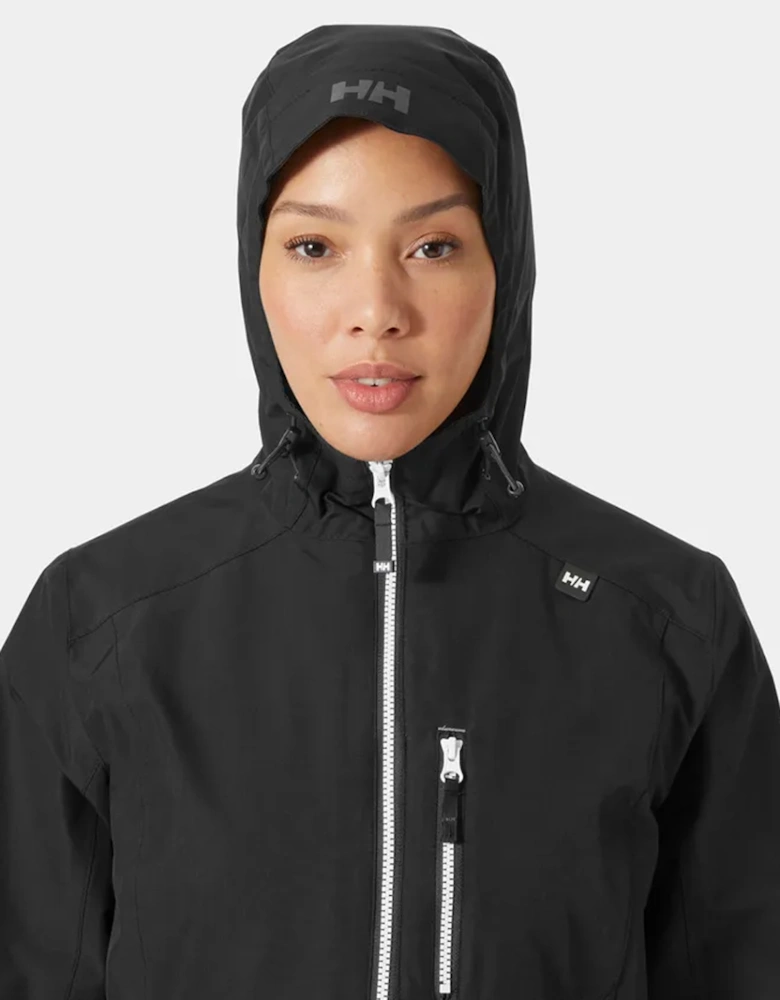 Women's Long Belfast Jacket Black