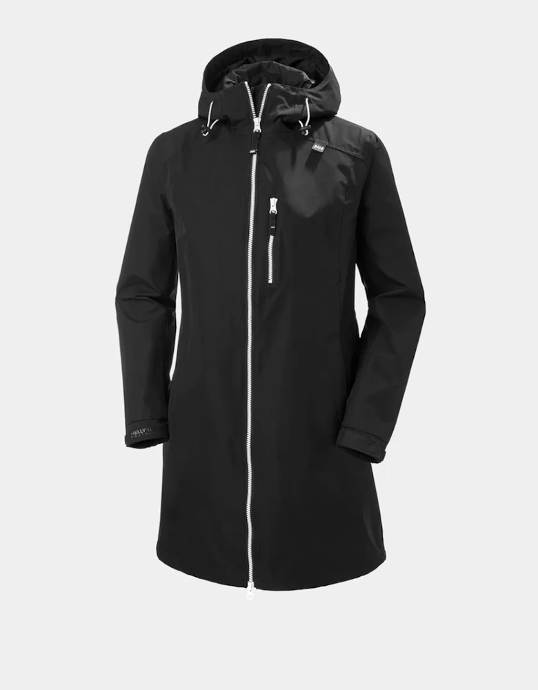 Women's Long Belfast Jacket Black