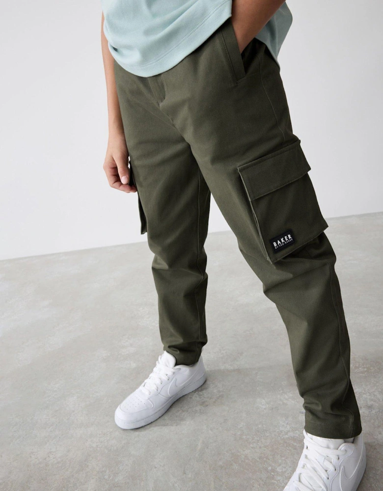 Boys Cargo Trousers - Green