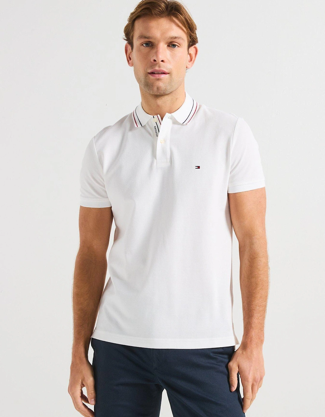 Regular Fit Placket Interest Polo Shirt - White, 7 of 6