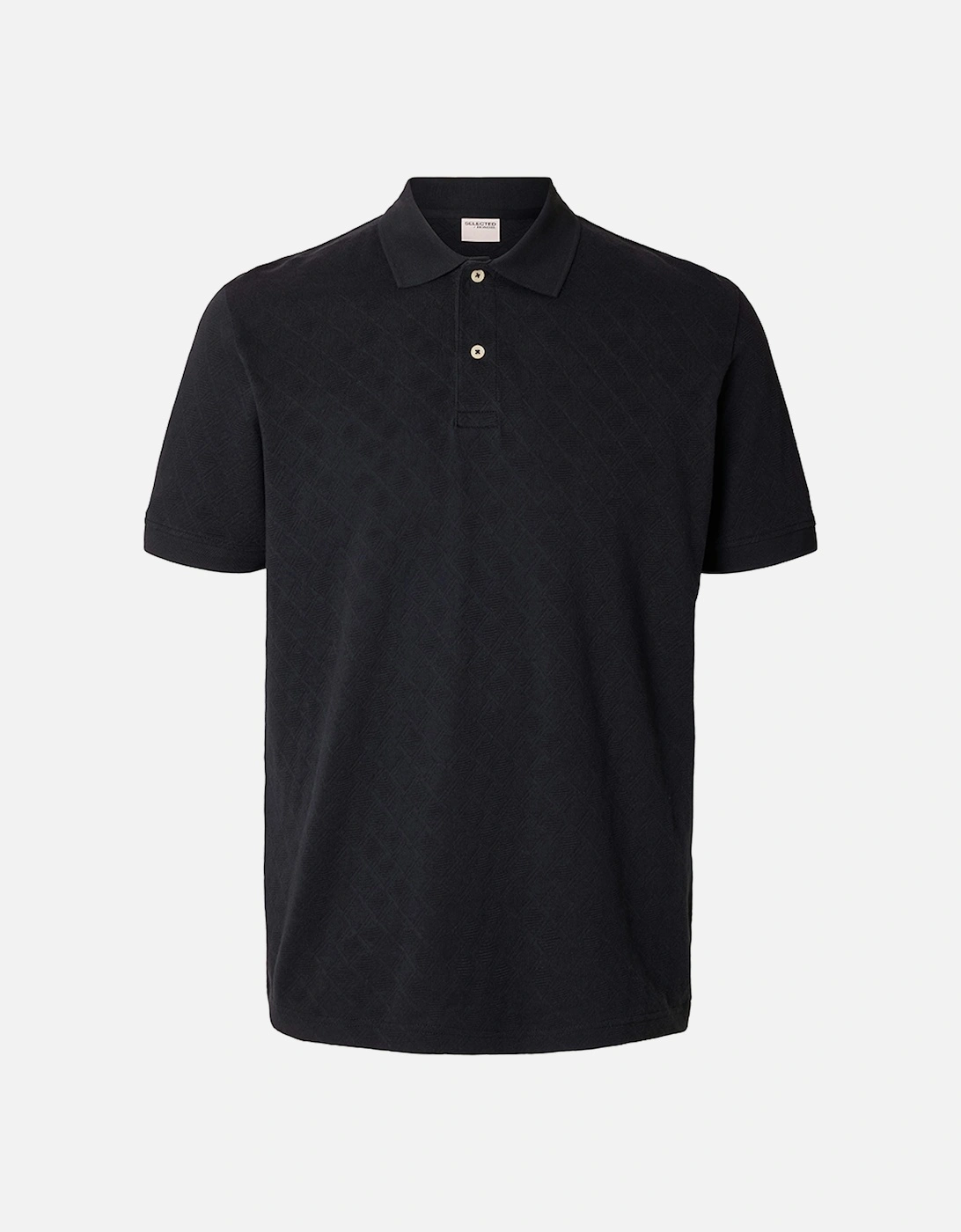 Homme Paul Jacquard Short Sleeve Polo Sky Captain