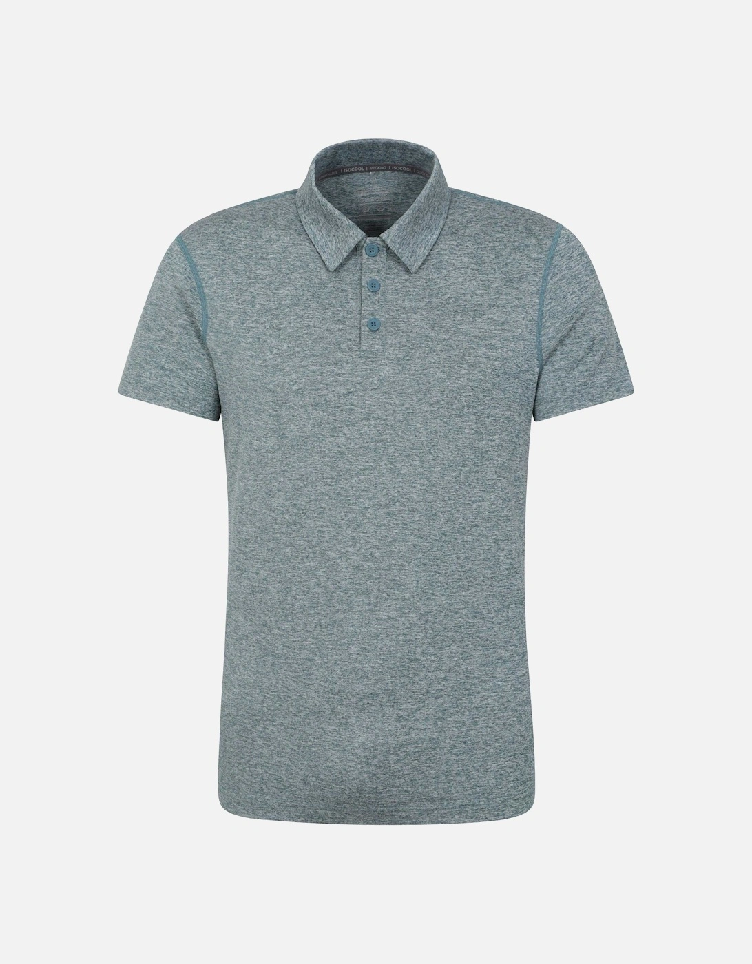 Mountain Warehouse Men's Grey Deuce Isocool Polo Shirt - Size: 46