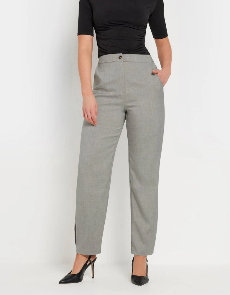 Pleat Barrel Trouser 36" - Grey