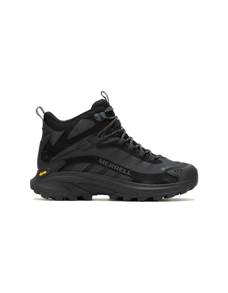 Mens Moab Speed Mid Goretex Hiking Boots - Black