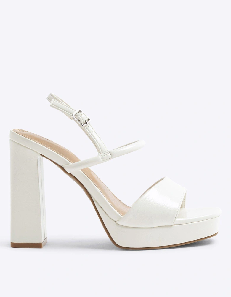 Sling Back Platform Heeled Sandals