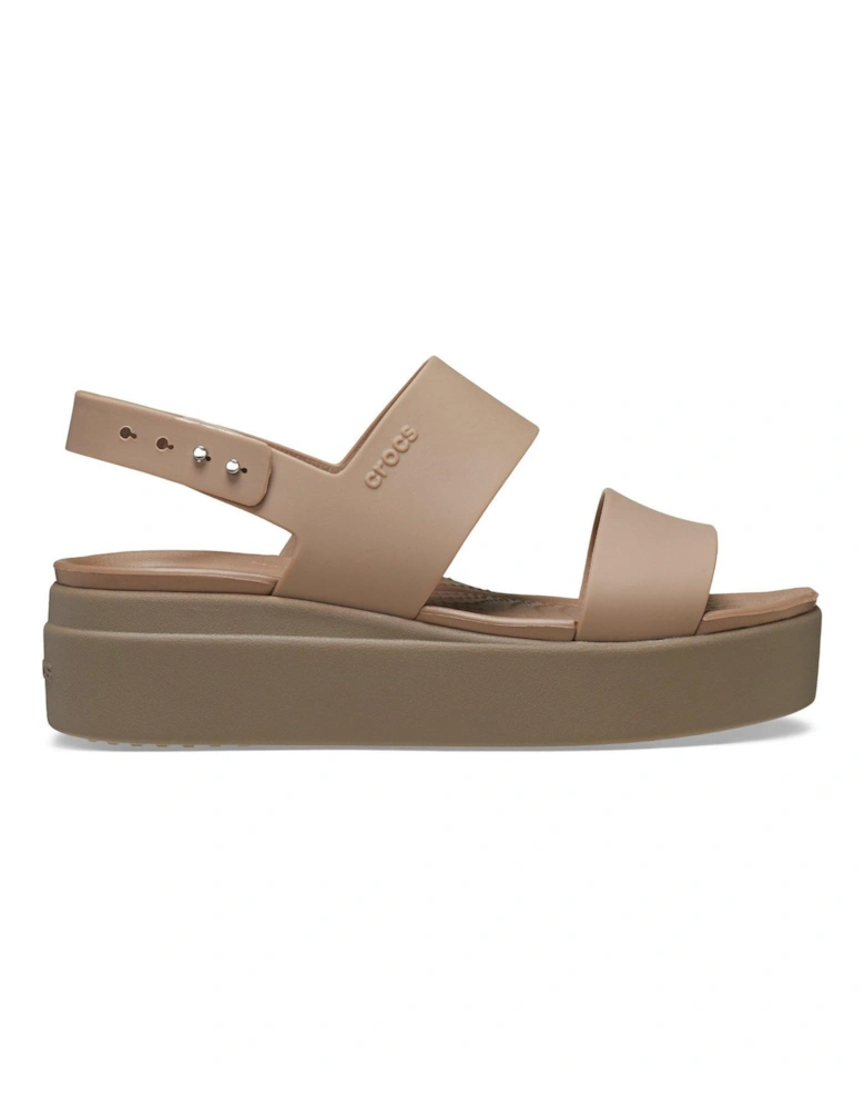 Brooklyn Low Wedge Sandal - Brown