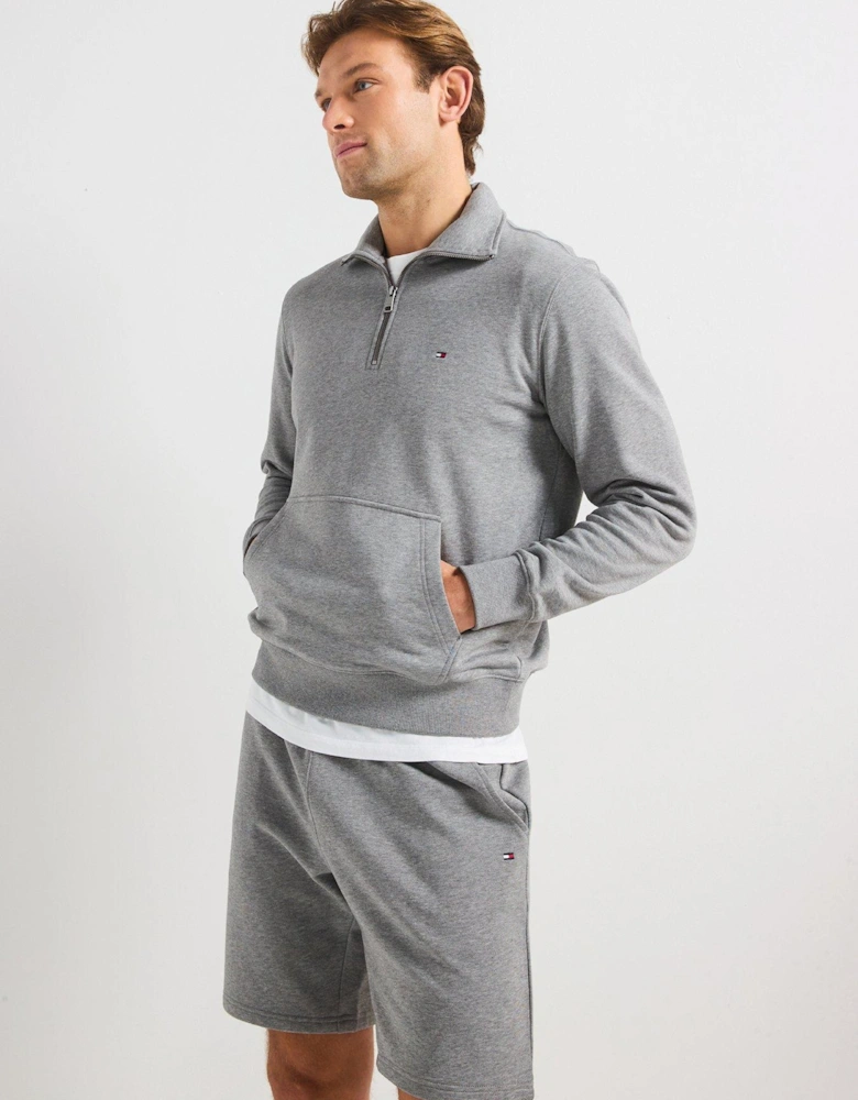 Essential Terry 1/4 Zip Sweat - Grey