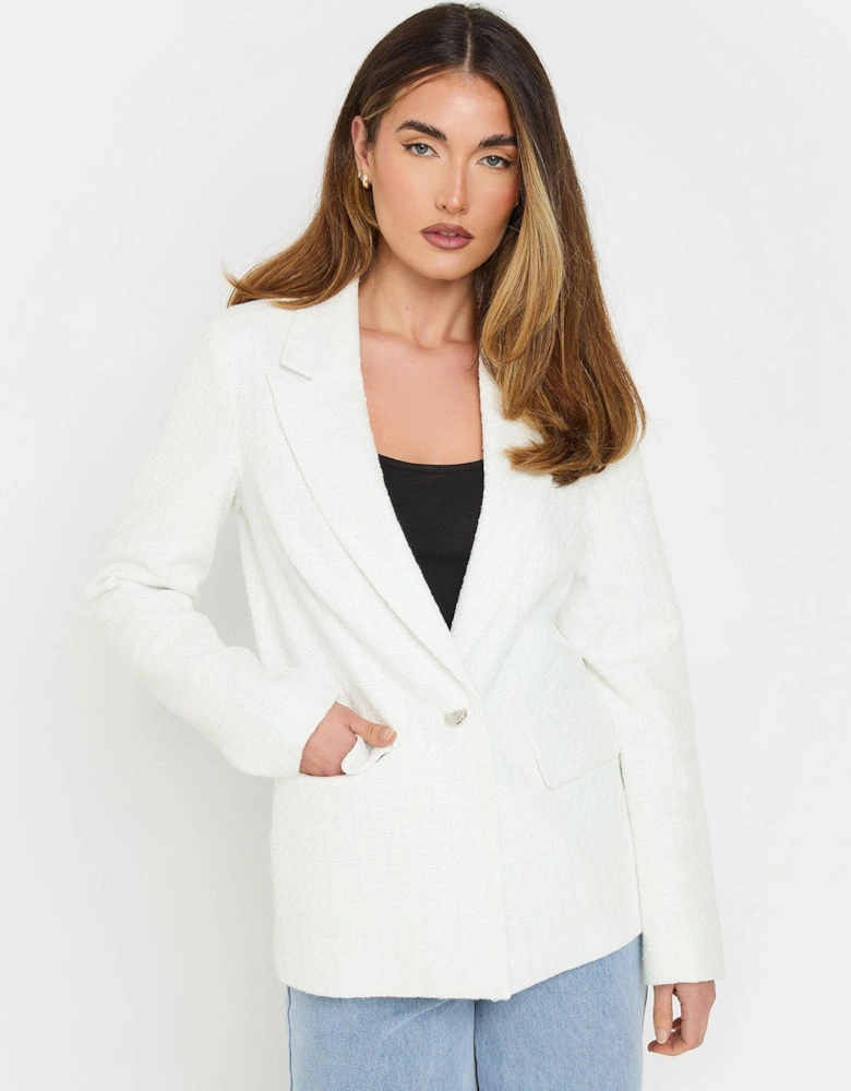 Boucle Blazer - Ivory