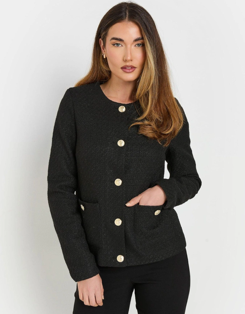 Boucle Jacket - Black