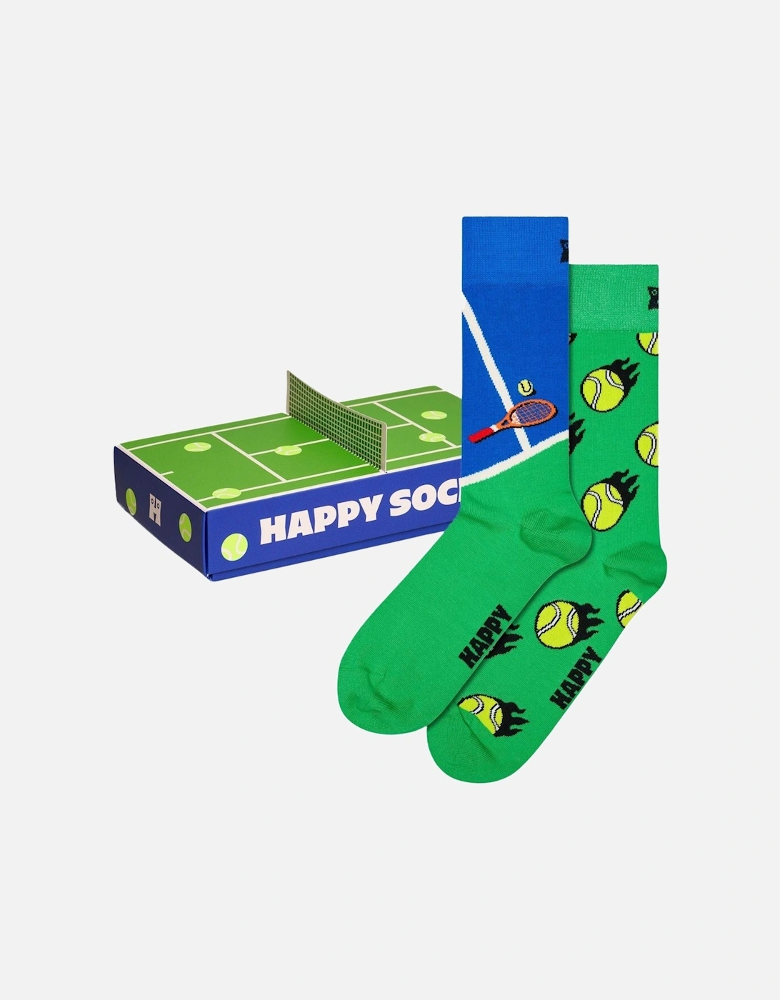 2-Pack Tennis Socks Gift Set, Green/blue, 5 of 4