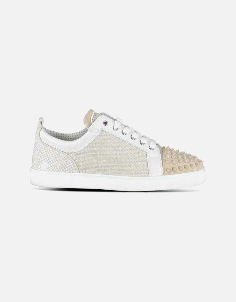 Louis Junior Spikes Canvas Sneakers in Beige