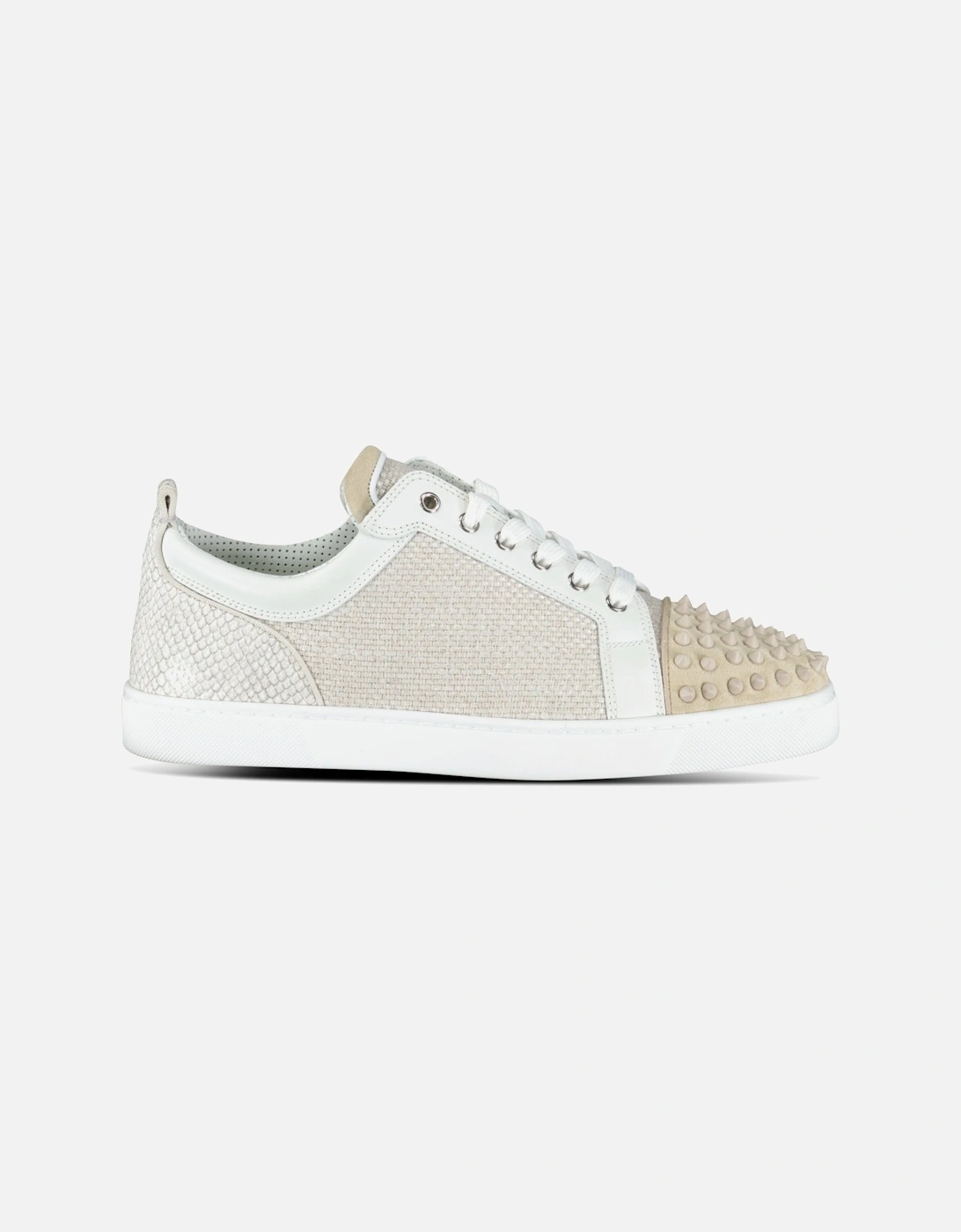 Louis Junior Spikes Canvas Sneakers in Beige, 6 of 5