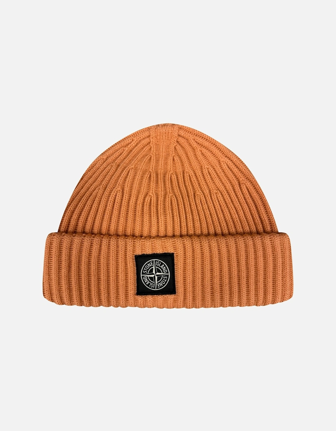 Thick Ribbed Wool Beanie Hat Orange, 2 of 1