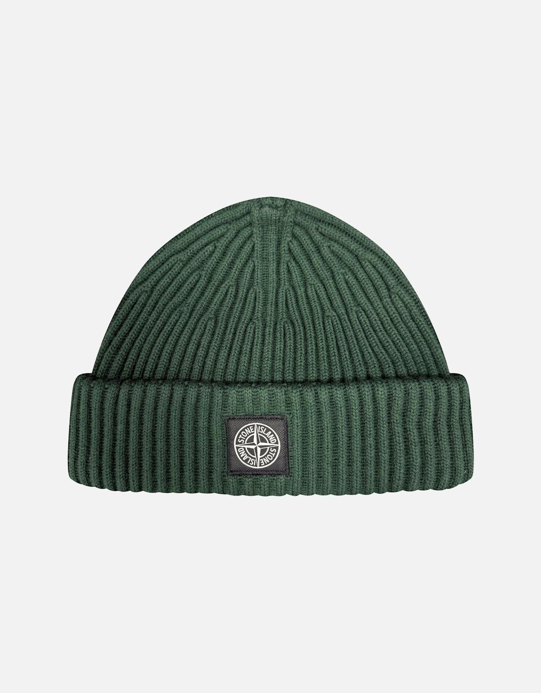 Thick Ribbed Wool Beanie Hat Musk Green, 2 of 1