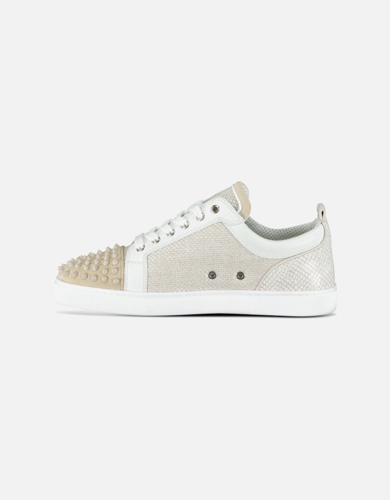 Louis Junior Spikes Canvas Sneakers in Beige