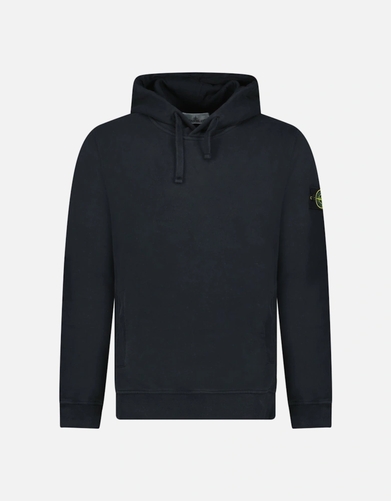 Brushed Organic Cotton Hoodie Black