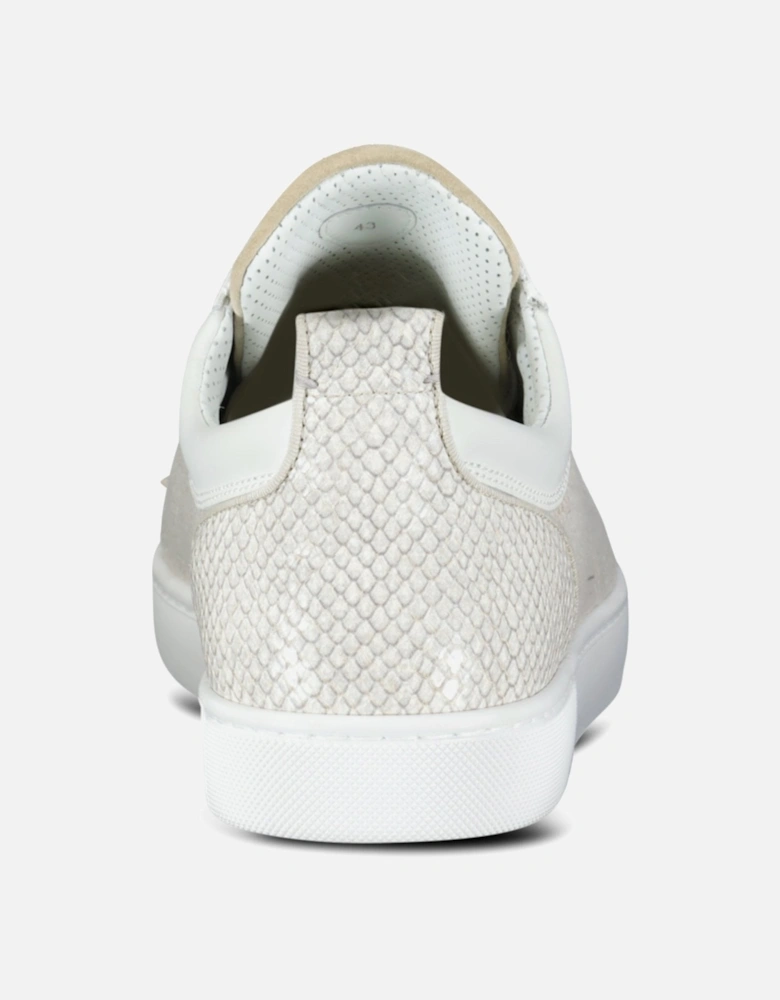Louis Junior Spikes Canvas Sneakers in Beige