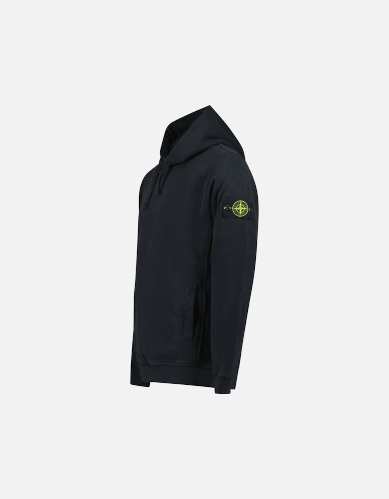 Brushed Organic Cotton Hoodie Black