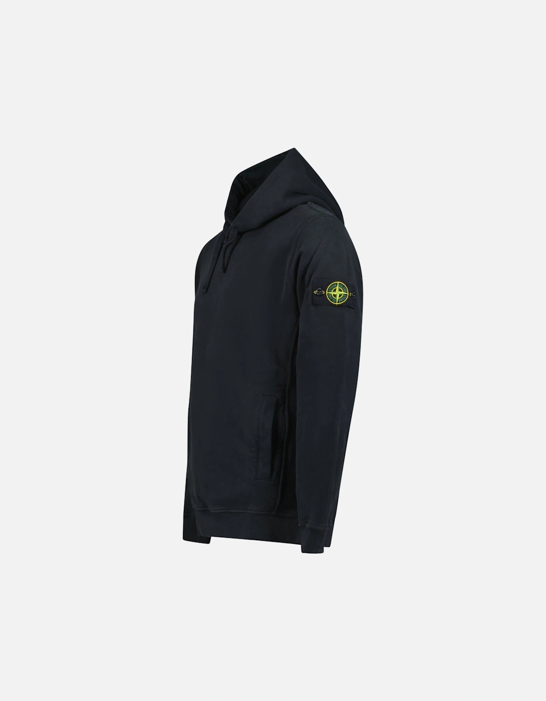 Brushed Organic Cotton Hoodie Black