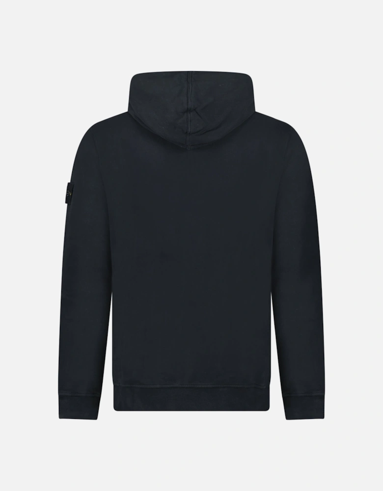 Brushed Organic Cotton Hoodie Black