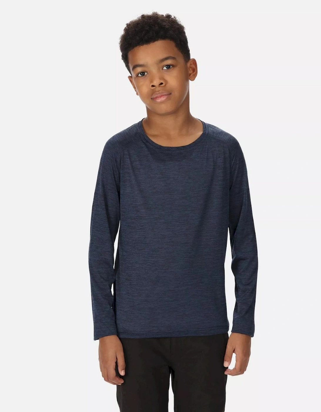 Childrens/Kids Burlow Marl Long-Sleeved T-Shirt