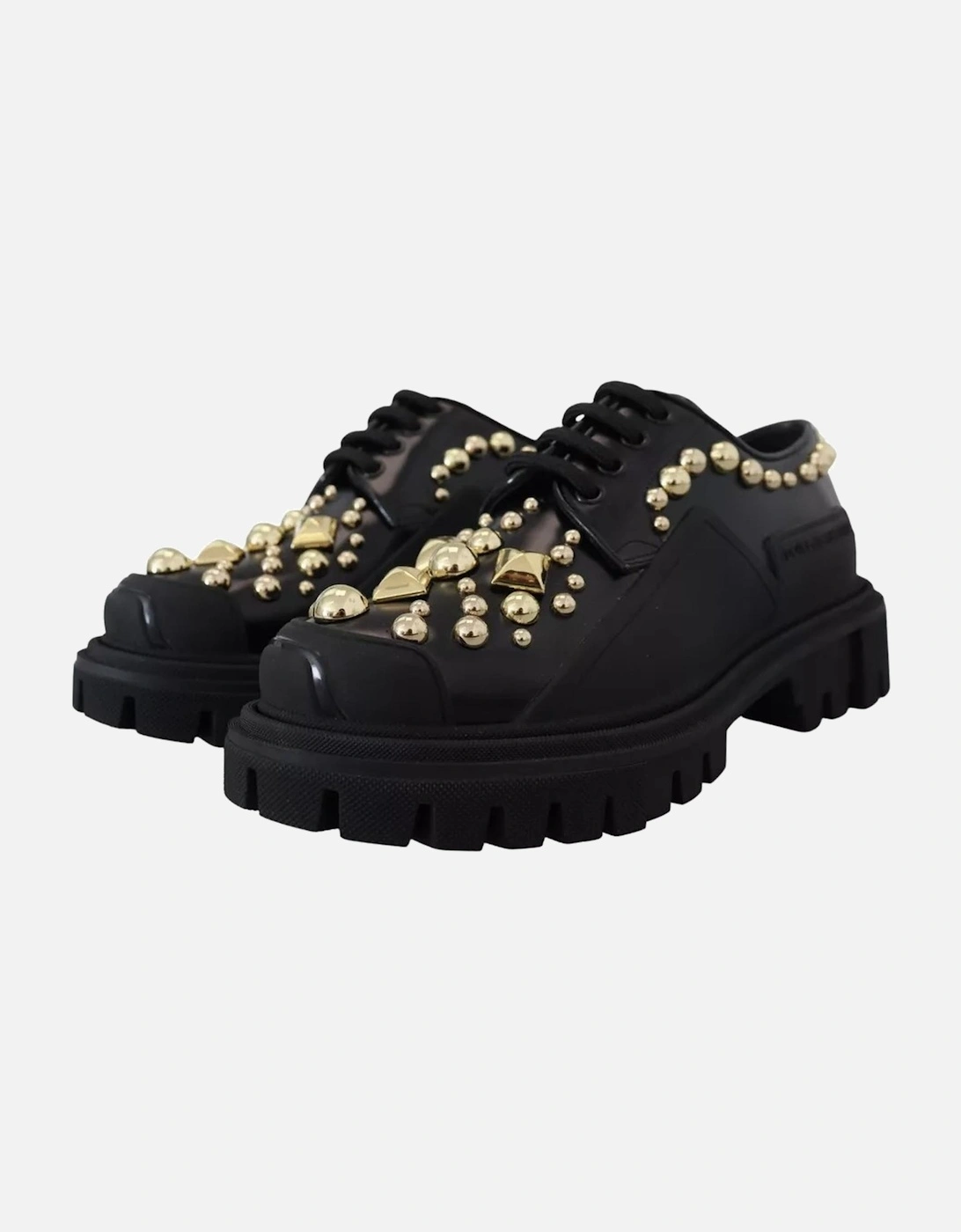 Pearl Embellished Oxfords Women - Black Flats