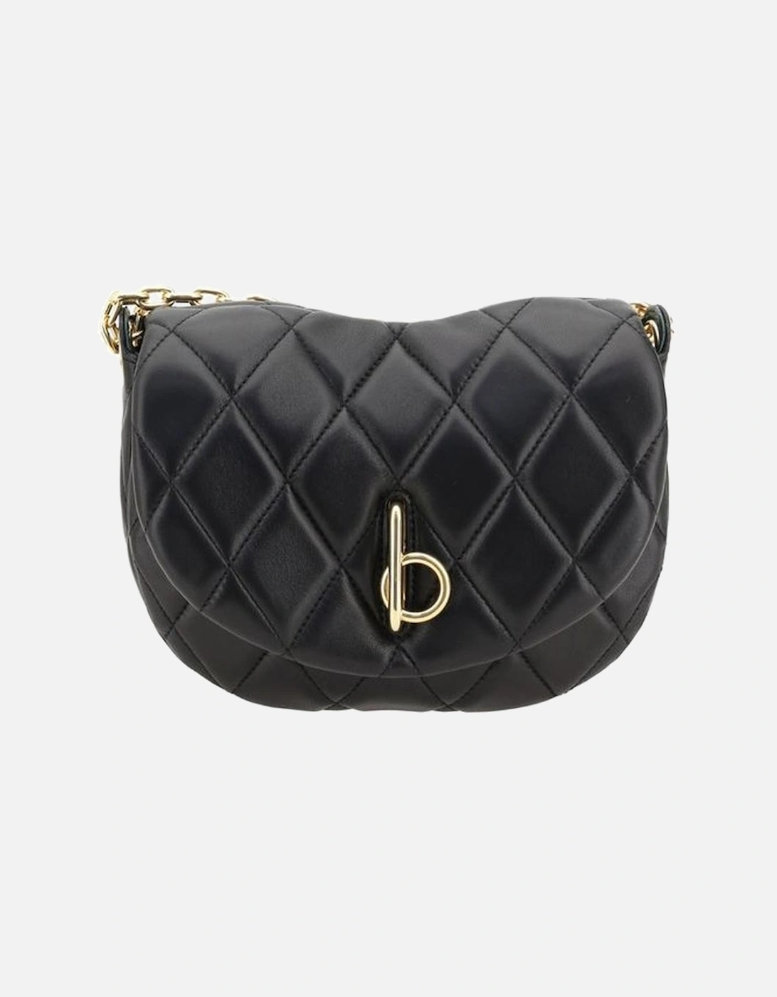 Lambskin Quilted Shoulder Bag with Chain Strap Women - Black, 5 of 4
