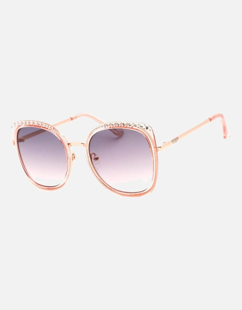 Metal Sunglasses with Degraded Lenses Women - Multicolor