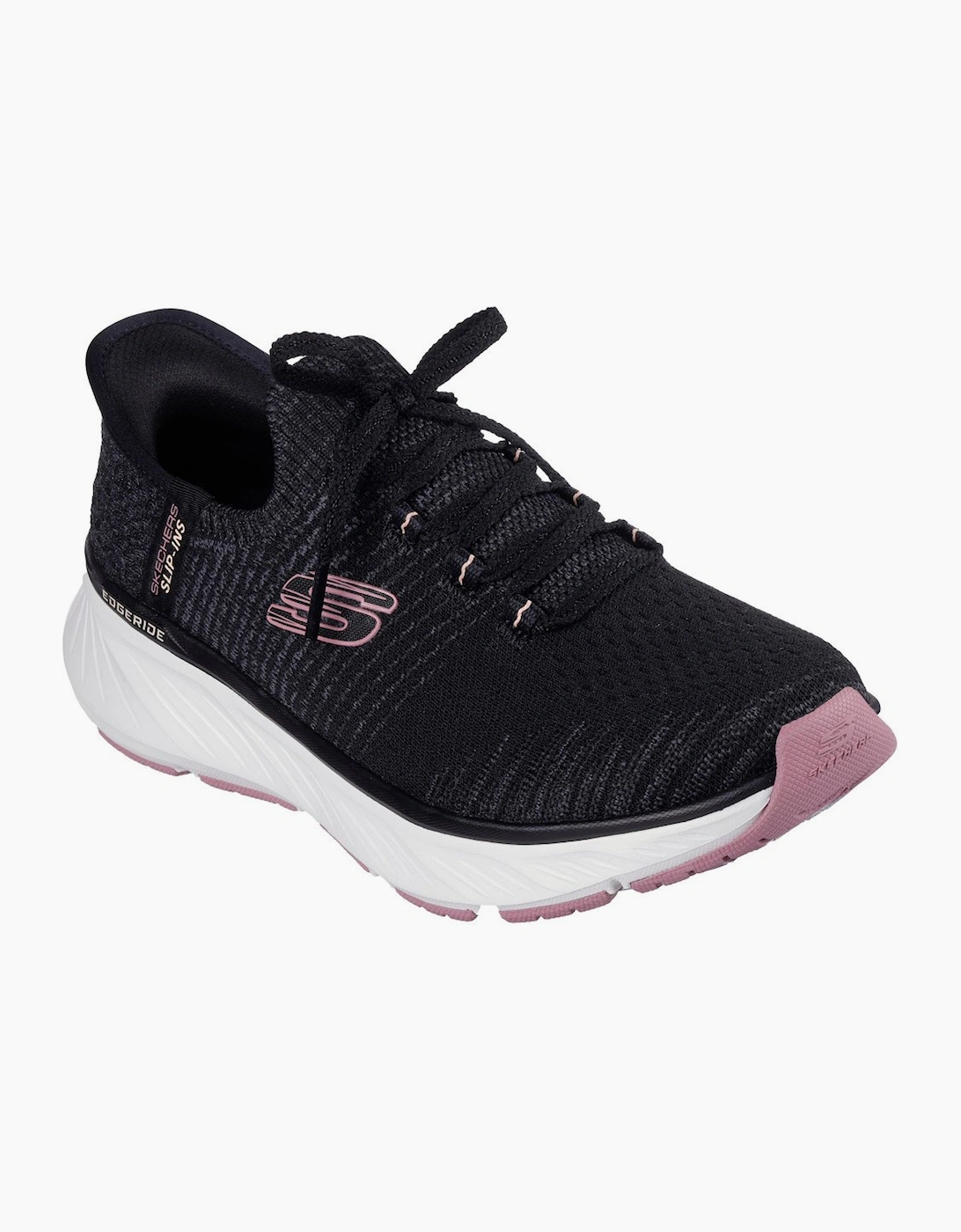 Skechers Women's Black Edgeride Impression Trainers - Size: 4
