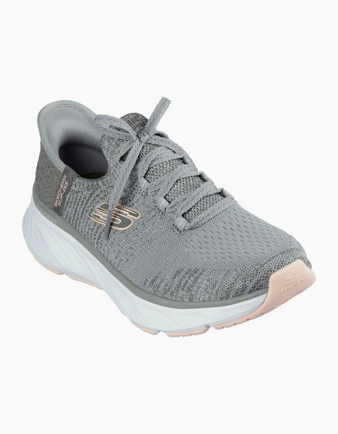 Skechers Women's Grey Edgeride Impression Trainers - Size: 4