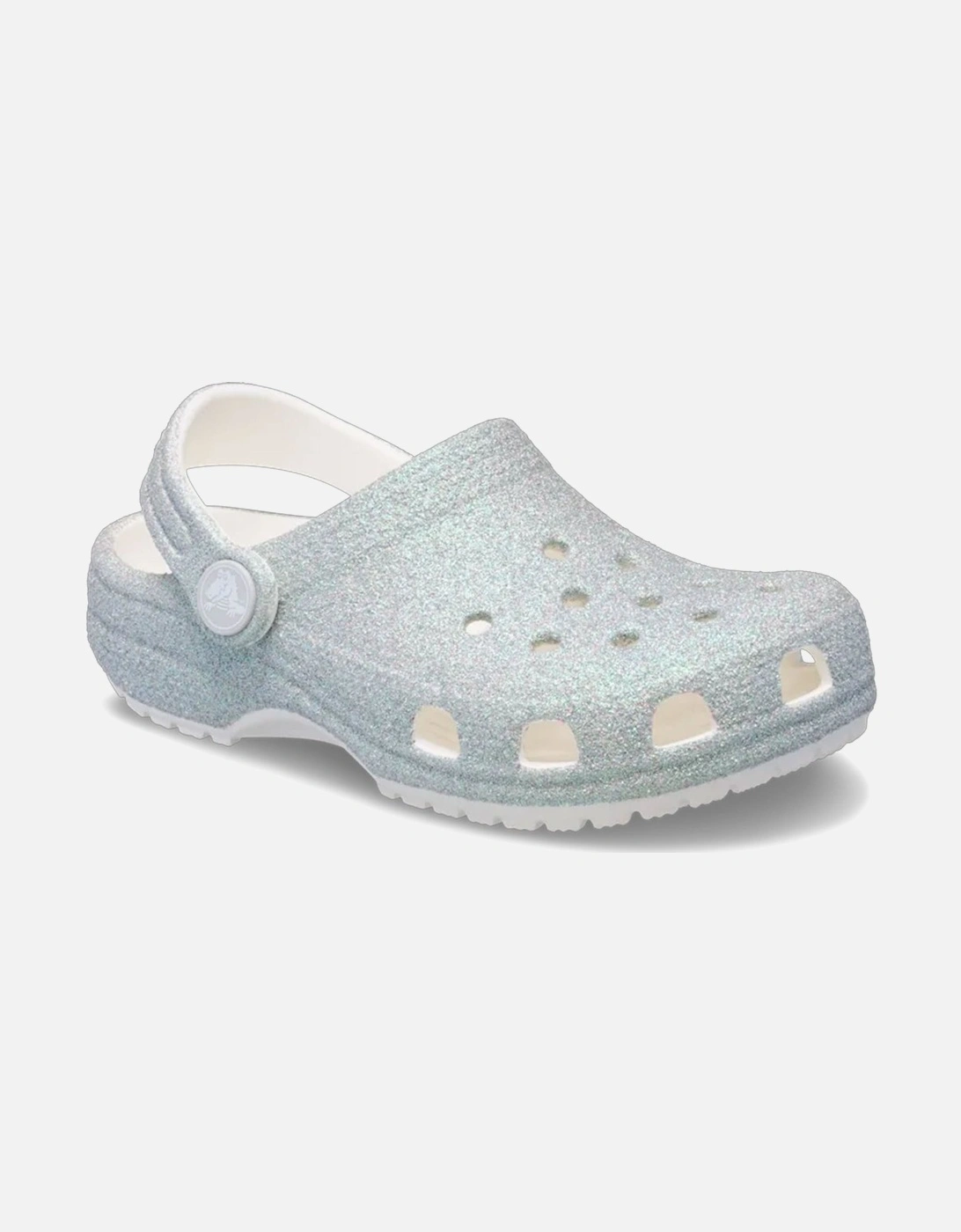 Classic Glitter Clog Girls Infant Sandals, 6 of 5