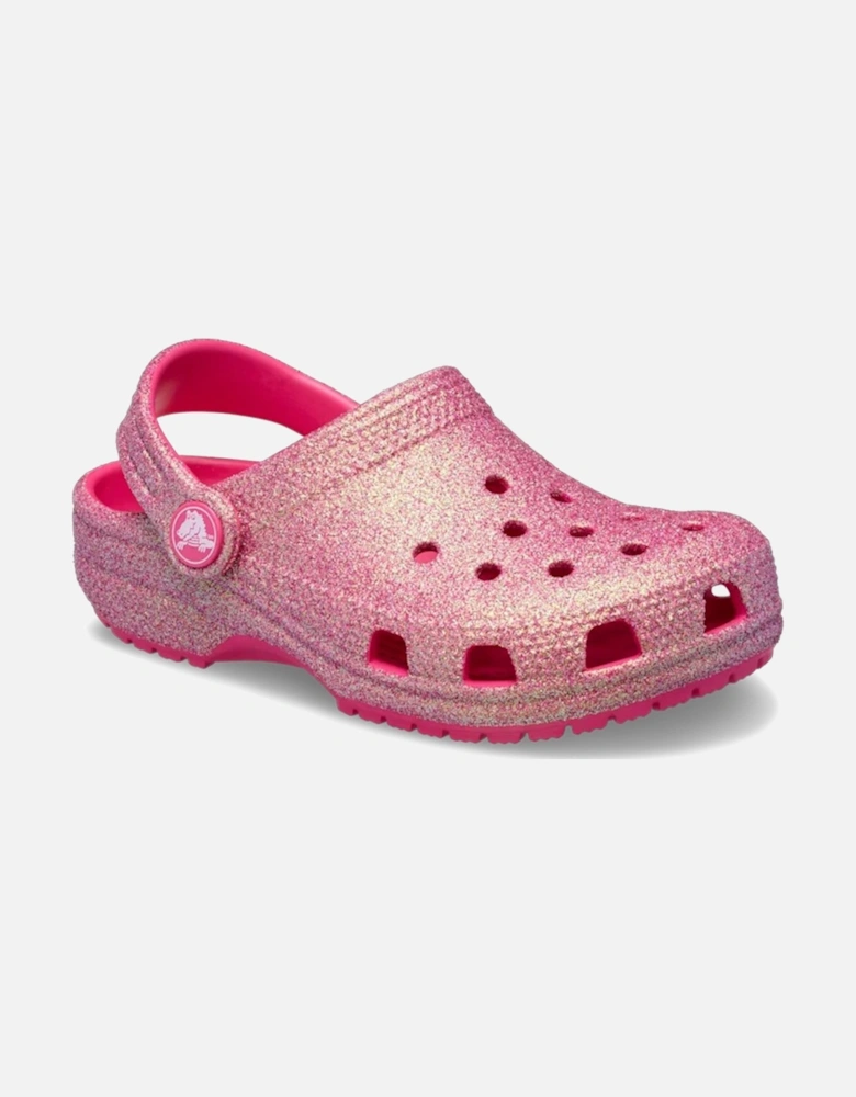 Classic Glitter Clog Girls Infant Sandals