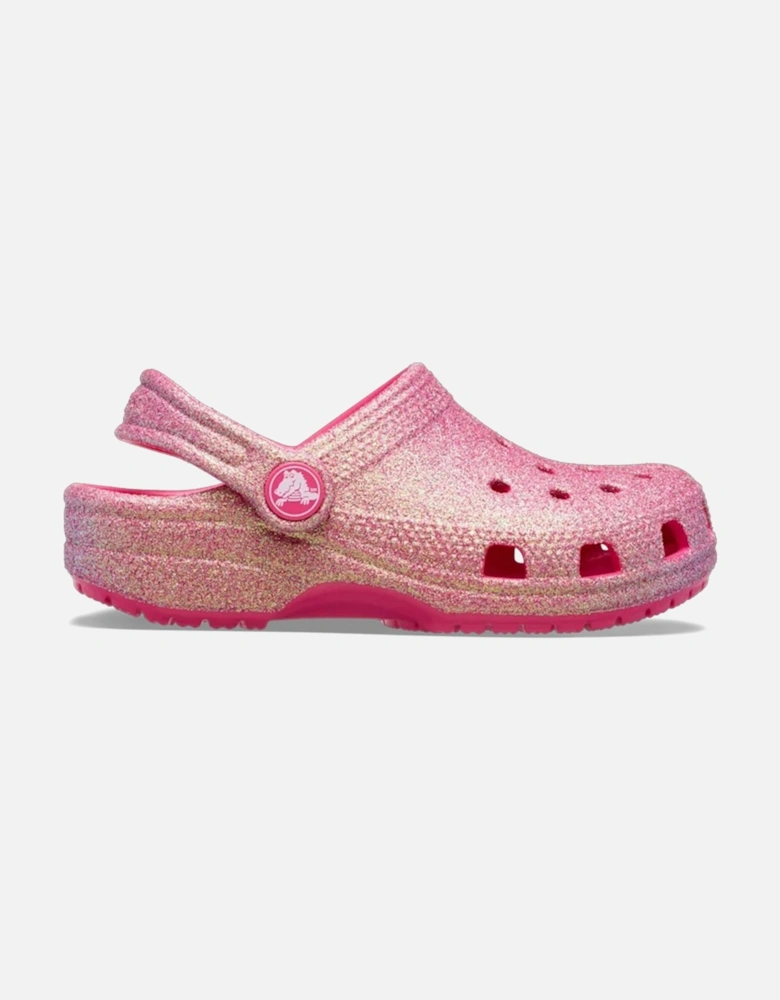 Classic Glitter Clog Girls Infant Sandals