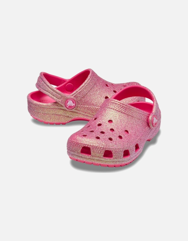 Classic Glitter Clog Girls Infant Sandals