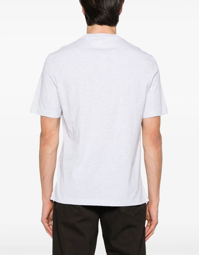 Classic Branded Cotton T Shirt Grey