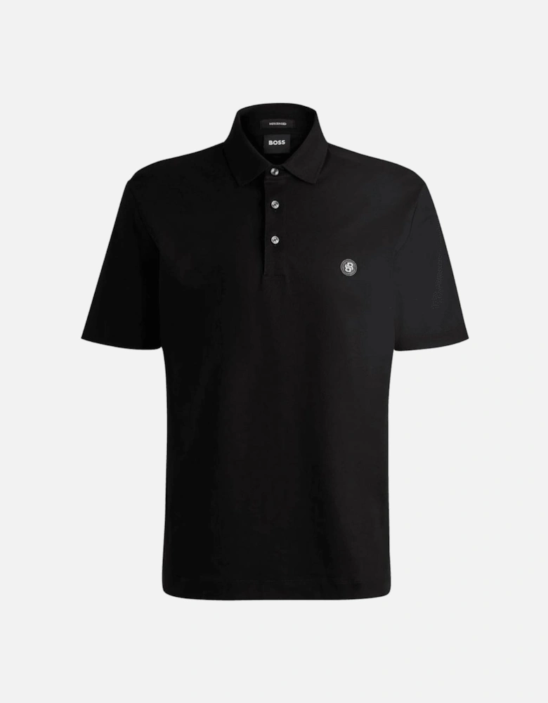 C-Parris Slim Fit Black Polo Shirt