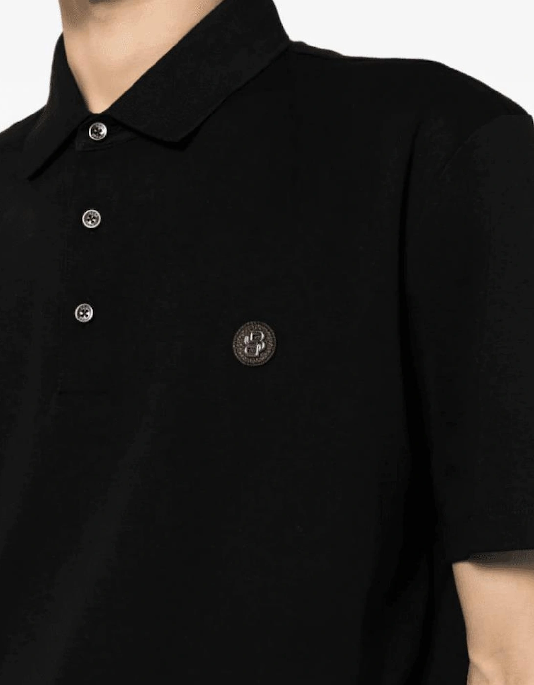 C-Parris Slim Fit Black Polo Shirt